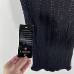 Bebe  Dress Y2K Black‎ Bodycon Women's Size M/L Mesh Drama Sides Made in USA NWT Photo 3