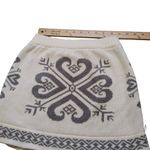 Winter Knit Skirt Size Medium Cotton Grey Gray White Mini Warm Cute Snowbunny Photo 3