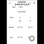 Good American black high rise crop length pants Photo 7