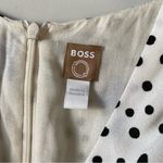 Hugo Boss  Desmala Gathered Mini Dress Blue Dot Fantasy US 4 Photo 5