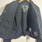 Big Chill Jacket Women L Black Military Chore Pocket Y2K Quilted Lined Cotton Size L Photo 3