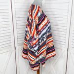 Angie  Southwestern Aztec Elephants Print Open Front Kimono Topper Medium‎ Photo 2