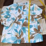 Alfred Dunner  Women's Floral Blazer - Blue and Brown Photo 12