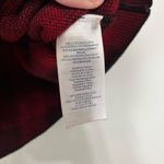 CHAPS Winter Red/Black Buffalo Plaid Knit Pull On Knee Length Skirt Size M Photo 2