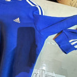 Adidas ESSENTIALS 3-STRIPES FLEECE SWEATSHIRT Size 1X Blue & White Plus unisex Photo 10