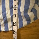 Lamiere blue striped short sleeve blouse large Blue Photo 5