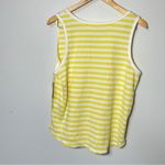 Caslon Butter Yellow and white Thermal tank top Women's size M, NWT Photo 2