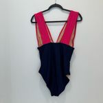 J crew colorblock navy one piece size M Pink Size M Photo 5