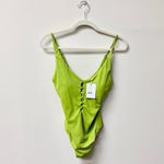 ANDIE NWT  The Milos One Piece Long Torso Swimsuit Avocado Green Women's Size M Photo 2