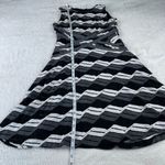 ECI  New York‎ Fit & Flare Dress Womens 8 Black White Geometric Sleeveless Lined Photo 8