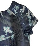 ZARA Blue Structured Abstract Jacquard Short Sleeve Sheath Mini Dress XS Photo 6