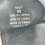 Ralph Lauren  Women’s Black Pu Leather Sling Back Thong Sandals Size 8 Photo 7