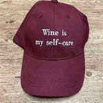 Charlotte Russe NWT Maroon Wine is My Self Care Baseball Hat Photo 0