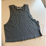 Cotton Citizen $70 New  Venice Crop Tank - Small - Blue Photo 0