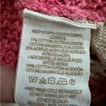 Free People Womens Size XS Sweet Jane Strawberry Pink Crochet Sweater Photo 6