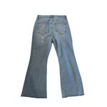 ON 34TH Flare Leg High Rise Kick Crop jeans Size US 12 NEW NWT Blue Photo 2