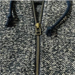 Miss Me Gold and black full zip hoodie. Black crystal embellishments, size XS Photo 4