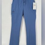 NWT Barco One Gardena 5PKT Perf Cargo Jogger Women's Blue Scrub Pant Small Tall Photo 0