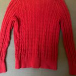 st. john's bay St John’s Bay Red Cable Knit Sweater Photo 2