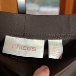 Chico's  Womens Brown Pull On Wide Leg Flowy Stretch Pants Size 12 (Chico’s Sz 2) Photo 2