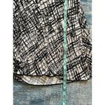 None Black White Cross Hatch Print Sun Dress XL Photo 10