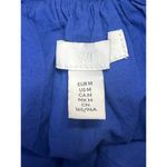 H&M Blue Eyelet Embroidered Sleeveless Cami Camisole V-Neck Midi Tank Dress M Photo 3