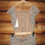 Mac Duggal 5689 Womens Embellished Cut Out Lace Up Cap Sleeve Gown Photo 11