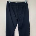 Fabletics Athletic Black Kara Ankle Tie Satin Stripe Jogger Pants Photo 9