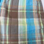 American Vintage Vintage Y2K 2000s Talbots multi-coloured plaid shorts blue green brown Photo 7