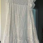 white mini dress. Size small. Worn a few times; still in good condition. Photo 0