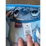 Disney Stitch Women's Light BlueQuarter Zip Print Fleece Sweatshirt Size Medium Photo 3