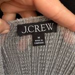 J.Crew  Silver Silver Metallic Tinsel Off-Shoulder Blouse Photo 5