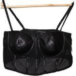 Haute Monde NWT Womens HMT55709 Black Polyester Mesh Sheer Bustier Size Medium M Photo 0