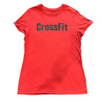 Reebok  Women's Large Red Crossfit Speedwick‎ Fitted Short Sleeve Workout T-Shirt Photo 2