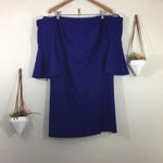 ABS Allen Schwartz NWT  blue off the shoulder dress Photo 2