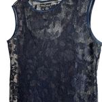 Vintage Blue Lace Maxi Dress 90s Size 10 Photo 2