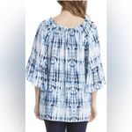 Karen Kane  Off Shoulder Tie Dye Print Top, Shibori ruffle Photo 2