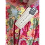 Peyton & Parker Bright Floral Ruffled Smocked Tie Back Maxi‎ Dress Size Large Photo 3
