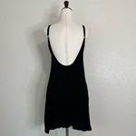 Elan Black Gauze Deep V-neck Back Swim Cover Up Dress, Sz Small Photo 6