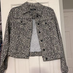 Leopard Print Denim Jacket Multi Photo 0