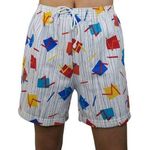 Vintage 90s Action Geometric Pattern Shorts Red Size M Photo 0