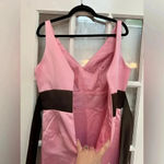 WTOO Watters & Watters In Bloom Pink & Brown Gown Dress Size 12 Cocktail Prom Photo 8
