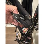 DO + BE Floral Embroidered Dress Sz Medium NWT Black Photo 2