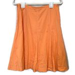 Garnet Hill  Peach Cotton Skirt with Pink Embroidery Photo 6
