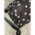Alice + Olivia  Daisy Print Black Canvas Duffel Bag Unisex Travel​ Photo 3