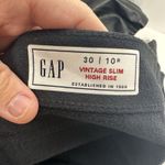 Gap  Women’s Size 30 Vintage Slim High Rise Black Faux Leather Pants Photo 10