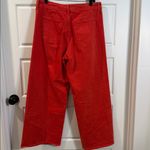 Universal Threads Universal Thread Women's High-Rise Corduroy Sailor Wide Leg Ankle Jeans Red 12 Photo 7