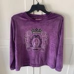 Juicy Couture Purple Velour Sweatshirt Photo 5