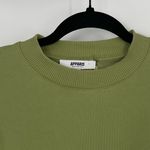 Apparis Women's Green Crew Neck Long Sleeves Cropped Sweatshirt Size XS Photo 4