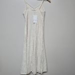 ZARA NWT WOMEN‎  LACE MIDI DRESS BLOGGERS FAV IVORY LARGE BEACH WEDDING BOHO Photo 4